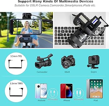 Amazon | ピンマイクワイヤレス KIMAFUN2.4Gワイヤレスマイク 無線ラべ