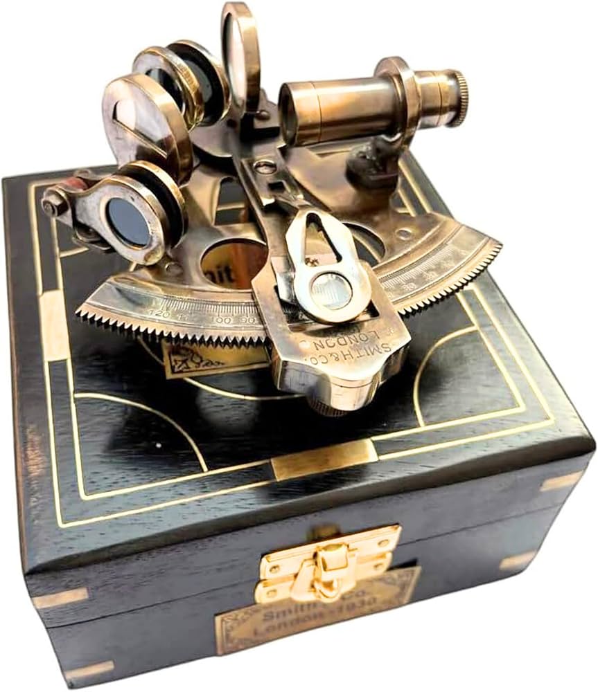 Amazon.co.jp: ヴィンテージ真鍮六分儀ケルビンとヒューズ 1930