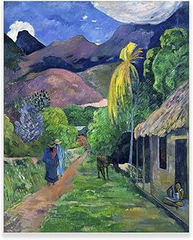 Amazon.co.jp: ポール・ゴーギャン ウォールアート - タヒチの道路