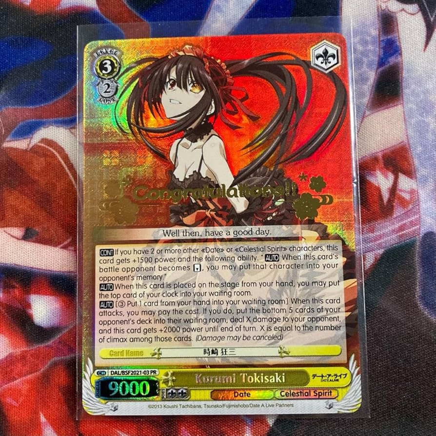 ヴァイスシュヴァルツ 時崎 狂三 英語 サイン PR 大会 プロモ PSA10