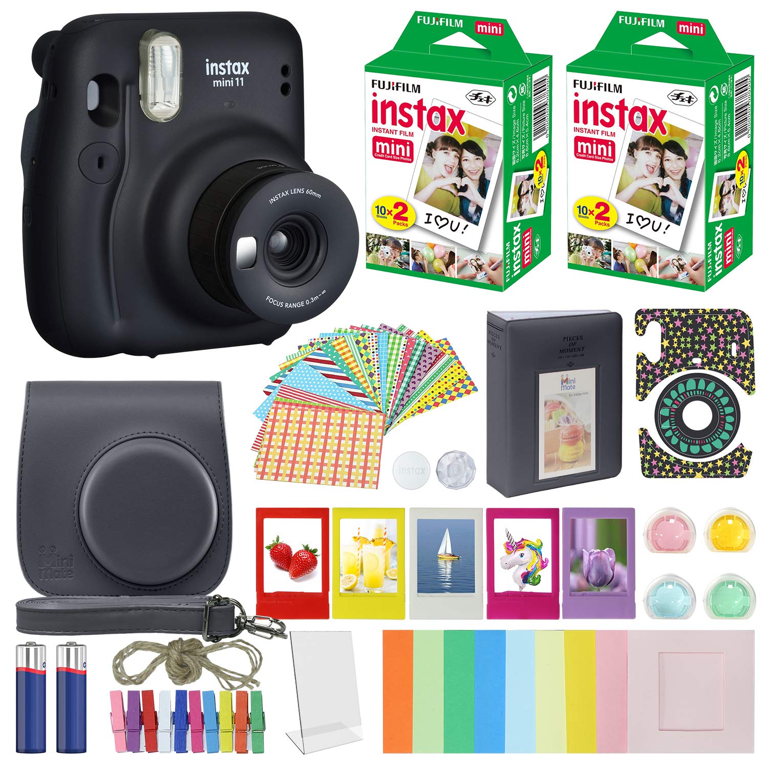 Amazon.com : Fujifilm Instax Mini 11 Instant Camera Charcoal Gray