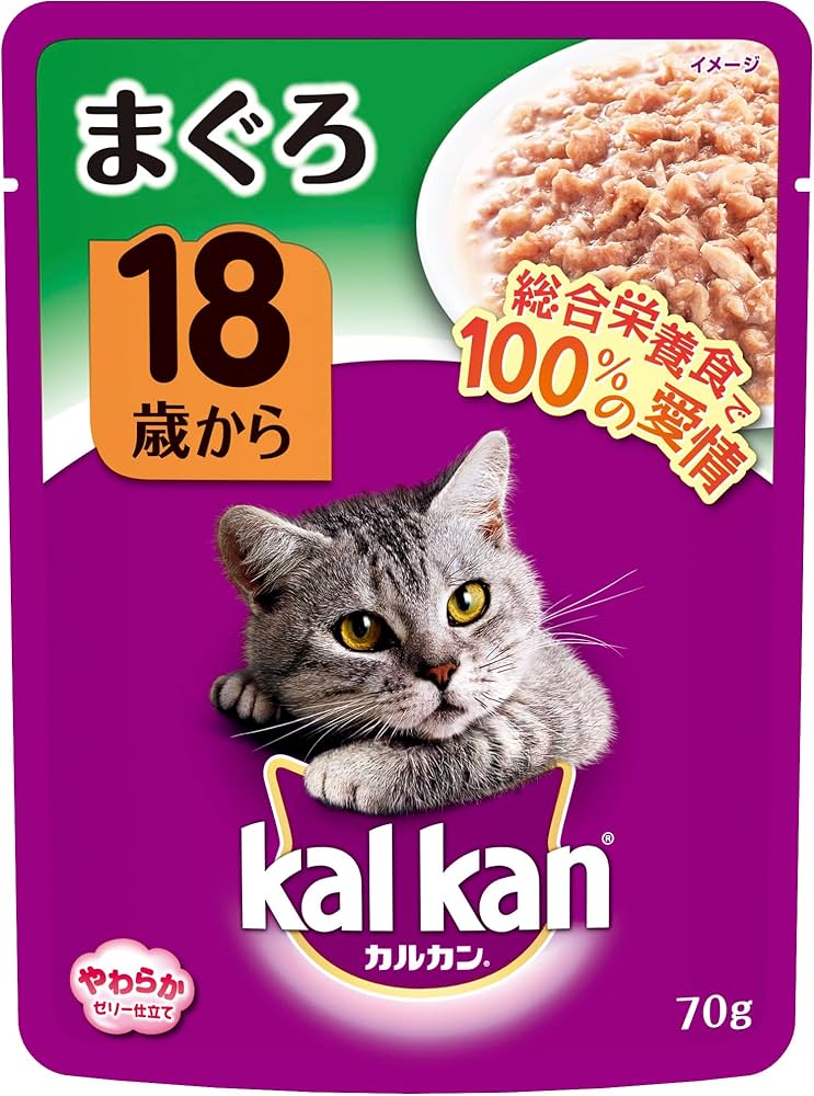 Amazon | カルカン パウチ 18歳から 70g×16袋 まぐろ シニア 高齢期