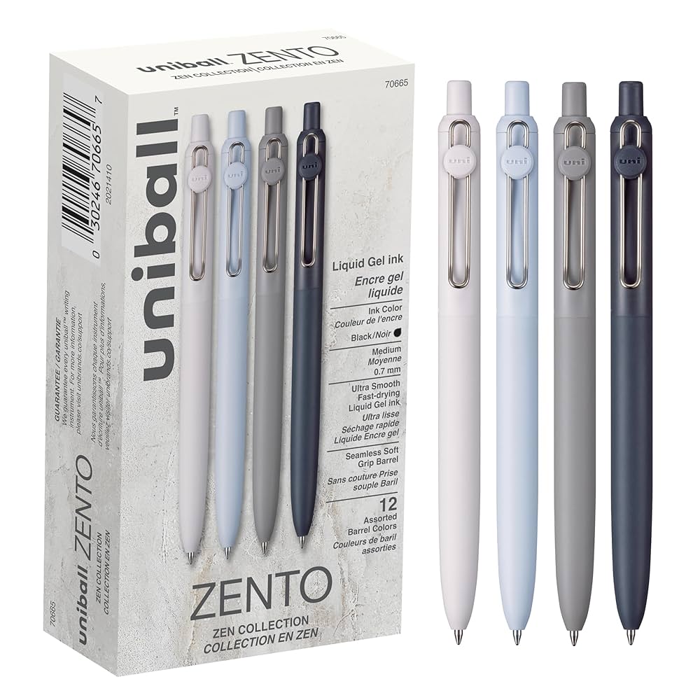 Uniball Mitsubishi Pencil Model Metallic Black 0.5mm Zento Signature