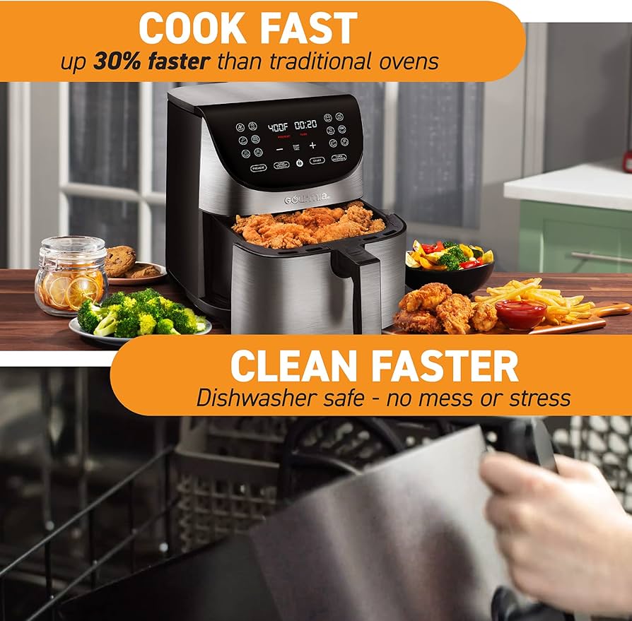 Amazon.com: Gourmia Air Fryer Oven Digital Display 7 Quart Large