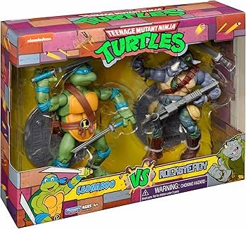 Amazon | プレイメイツ ニンジャタートルズ レオナルド VS ロック