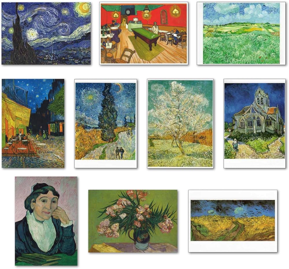 Amazon | 【正規輸入品】ポストカード アート10柄セット「ゴッホ