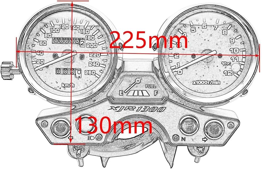 Yamaha XJR1300 速度計 回転計 Amazon.co.jp: スピードメーター