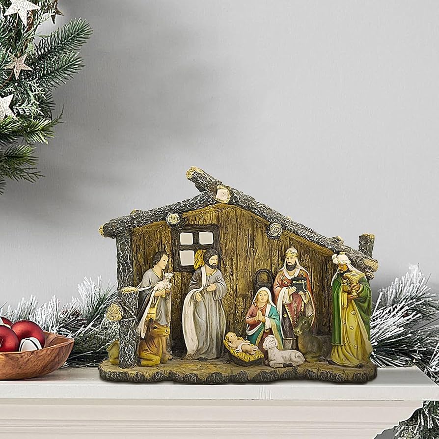 Amazon.co.jp: Sulxyi クリスマスキリスト降誕セット、宗教キリスト