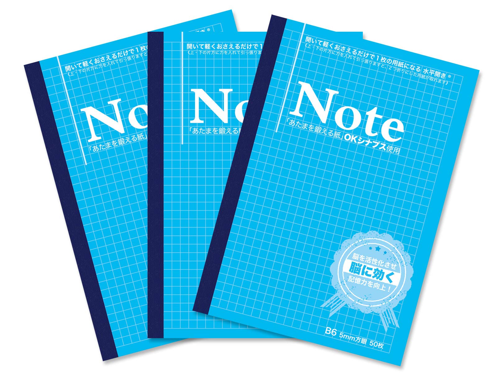 Amazon | 中村印刷所 水平開き（ナカプリバイン） 脳スッキリノート B6