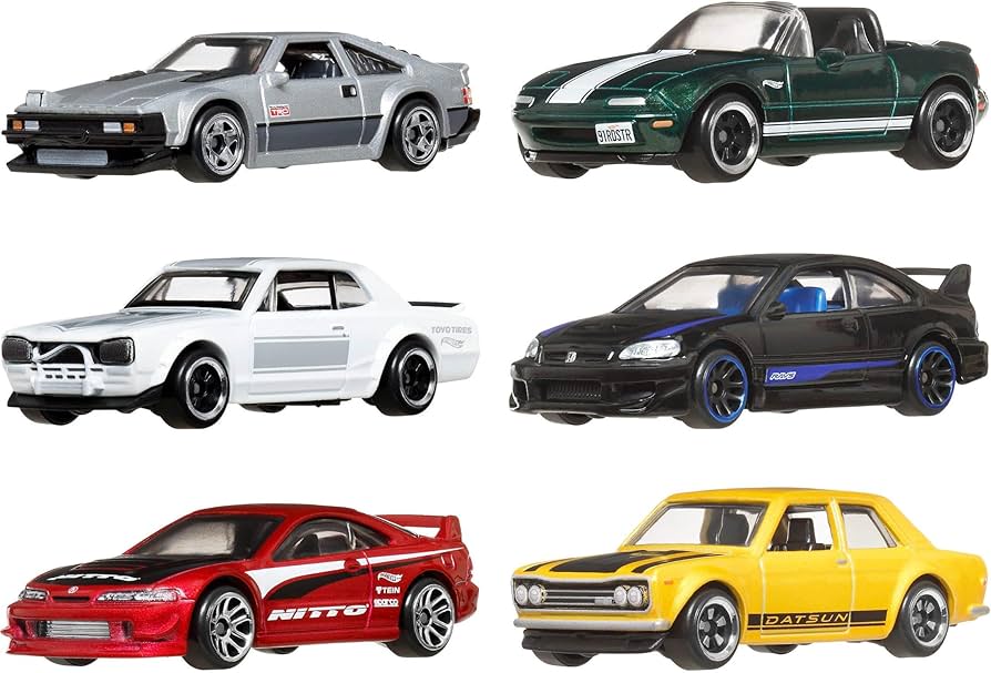 Amazon.com: Hot Wheels 1:64 Scale Die-Cast Toy Cars, Set of 6