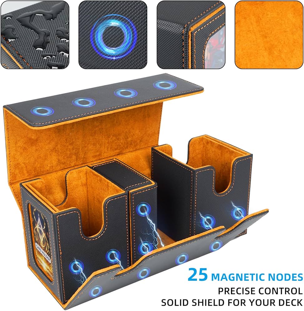 Amazon.co.jp: AFIING MTG コマンダーデッキボックス 200枚 二重