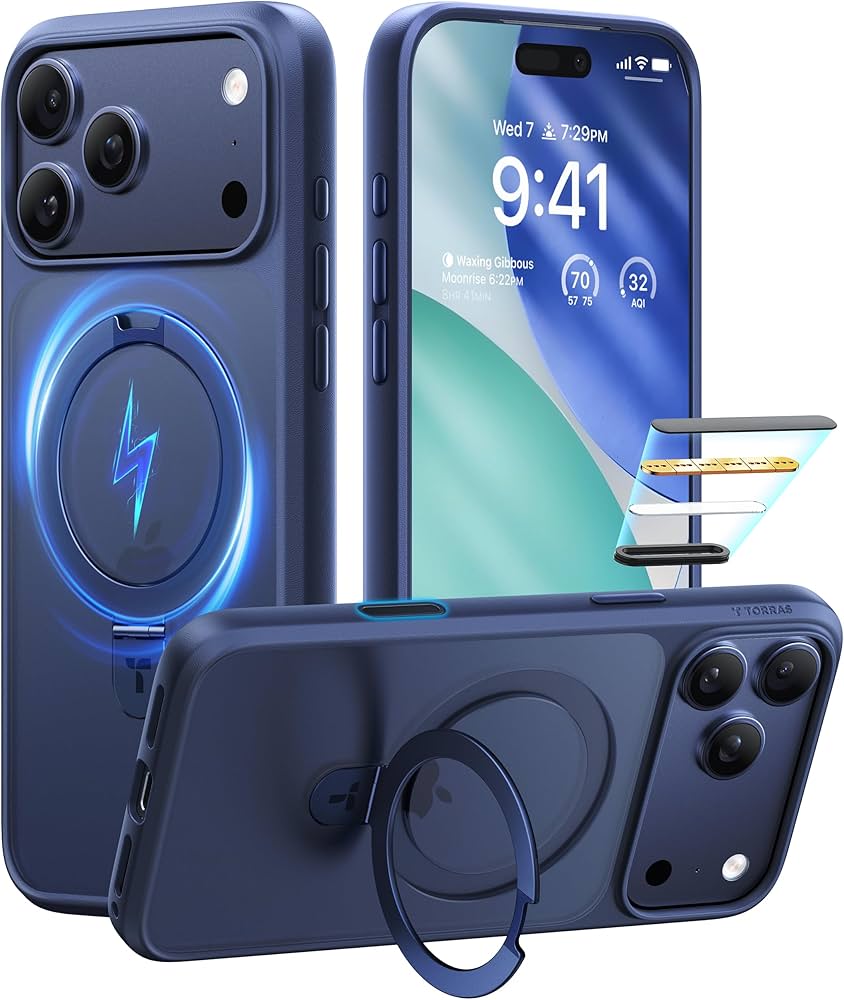 Amazon.com: TORRAS Magnetic Ostand for iPhone 17 Pro Max Case