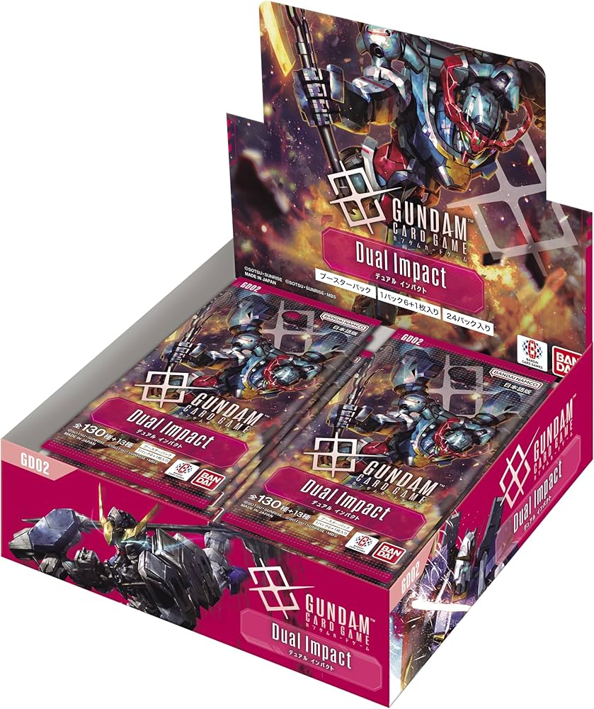 Amazon.com: BANDAI Gundam Card Game Booster Pack, Dual Impact