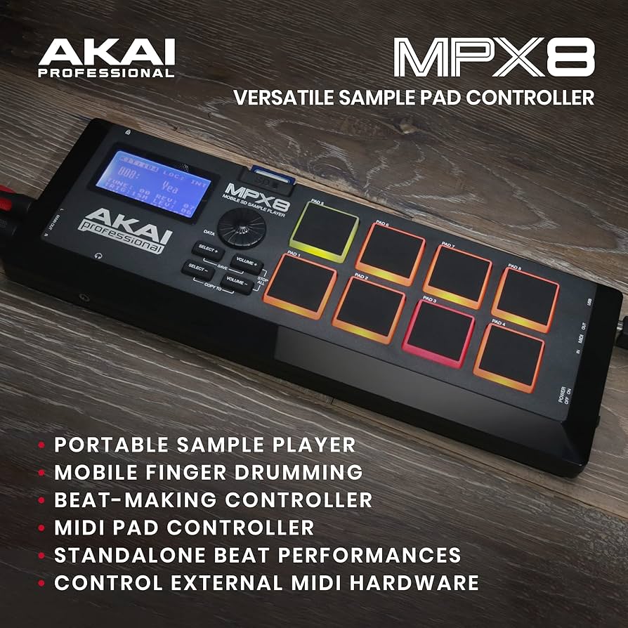 Amazon.com: Akai Professional MPX8 - Portable Sample Pad
