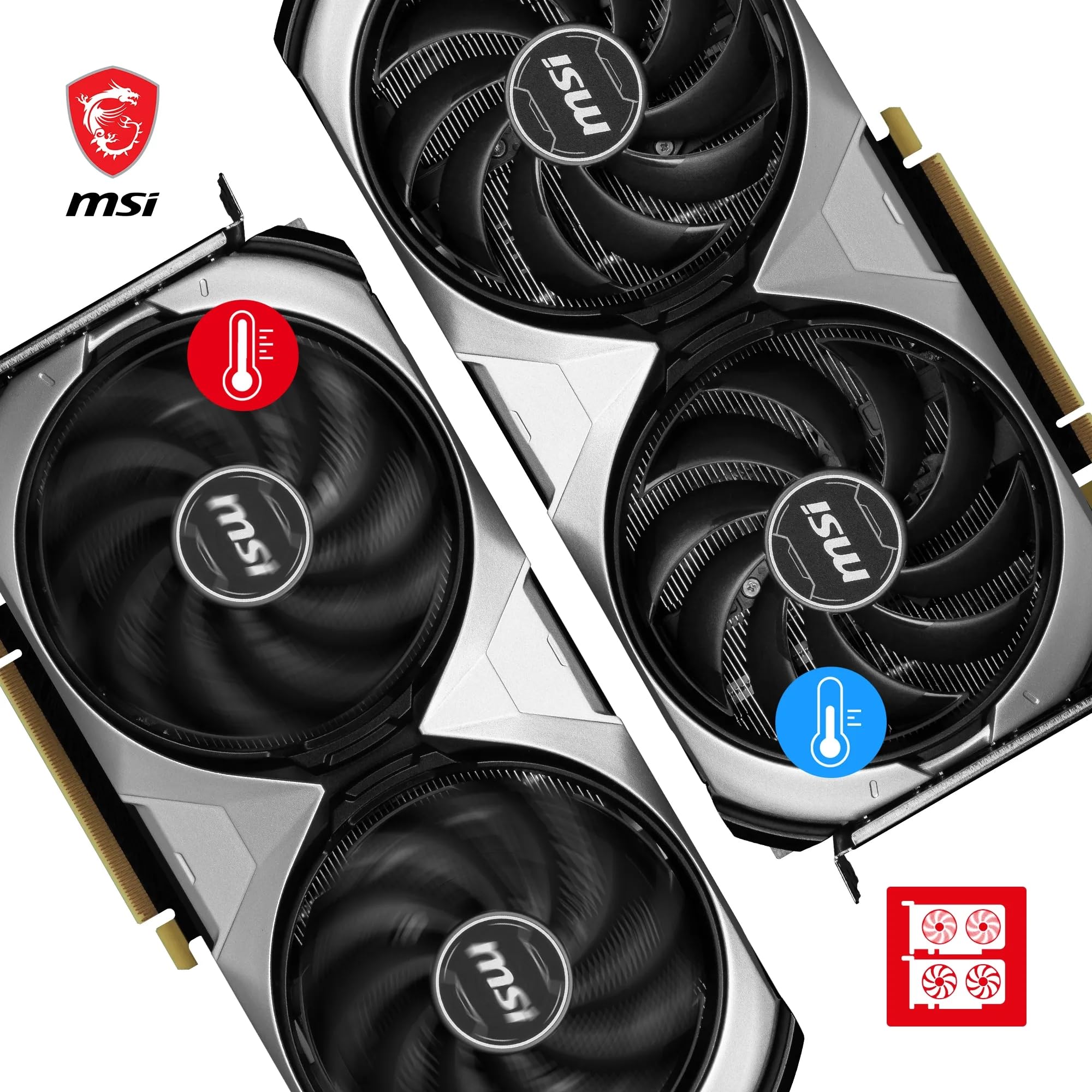 Amazon.com: MSI GeForce RTX 4070 Ventus 2X 12G OC Graphics Card