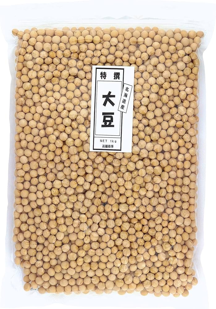 Amazon.co.jp: 高鍋商事 特選大豆 (1kg ×1袋) 北海道 とよまさり