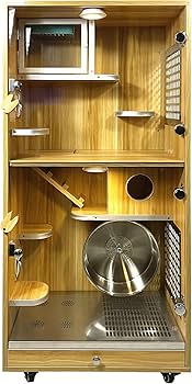 Amazon | 「組立完成品発送」チンチラゲージセット 小動物飼育ケージ