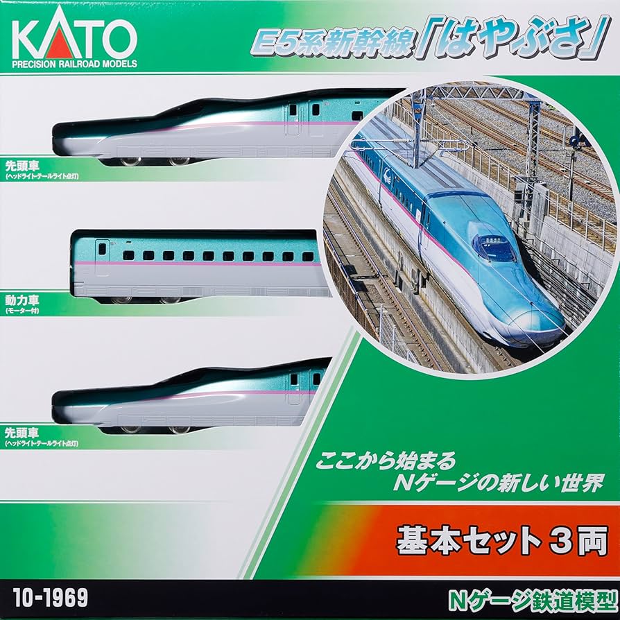 Amazon.com: KATO N Gauge E5 Series Shinkansen Hayabusa Basic Set