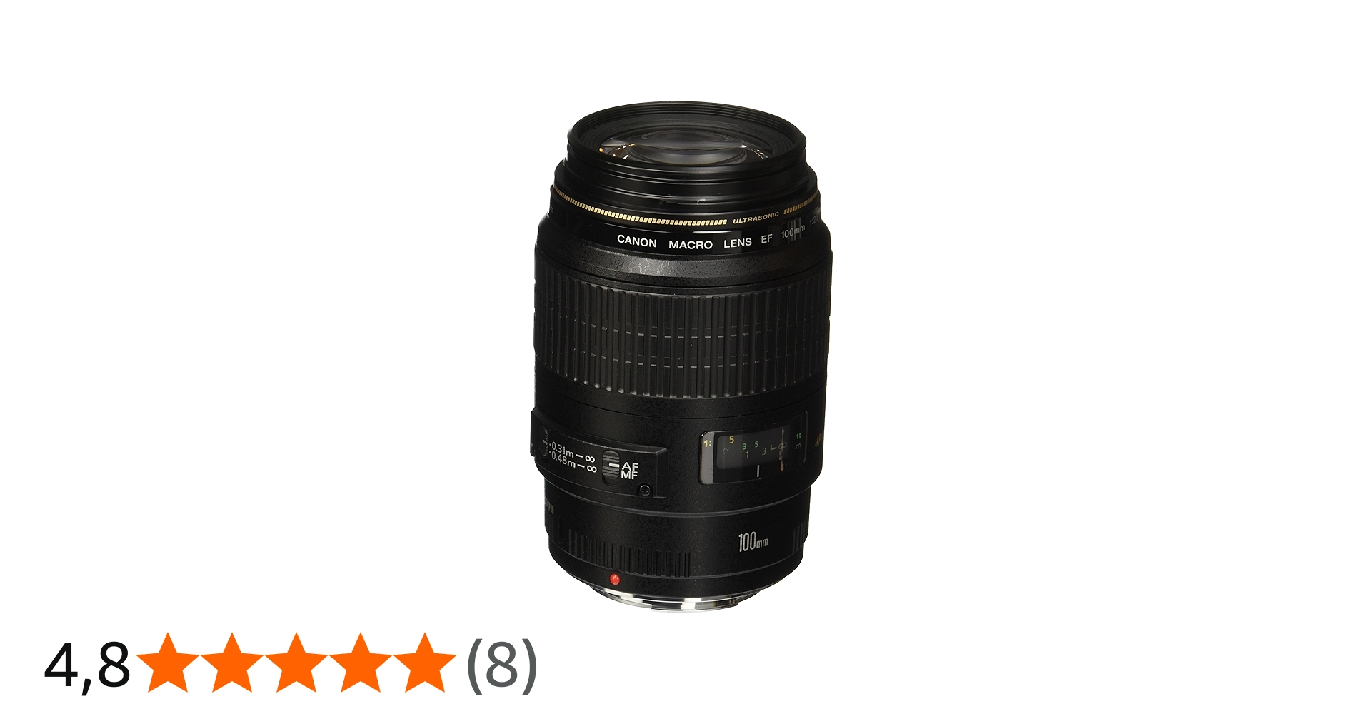 Lente EF 100mm F/2.8 Macro USM, Canon, Preto | Amazon.com.br