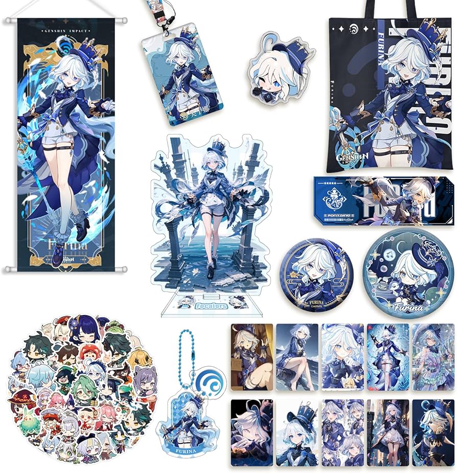 Amazon.co.jp: DIROLVON 原神 フリーナ グッズ 水神 福袋 セット