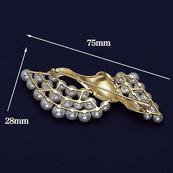 アコヤ真珠K18，SilverブローチNo.700