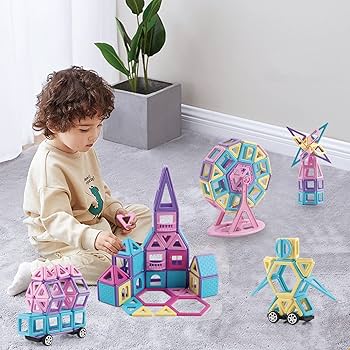 Amazon.co.jp: AMYCOOL マグネット ブロック 162PCS クラシック磁石