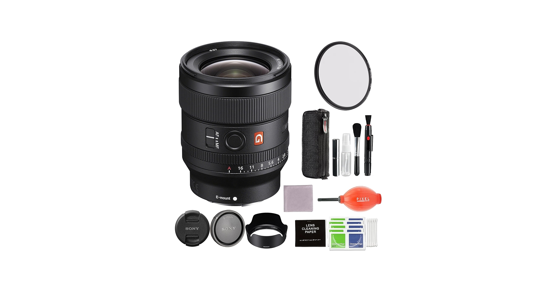 Amazon.com : Sony FE 24mm F1.4 GM (SEL24F14GM) Camera Lens Bundle