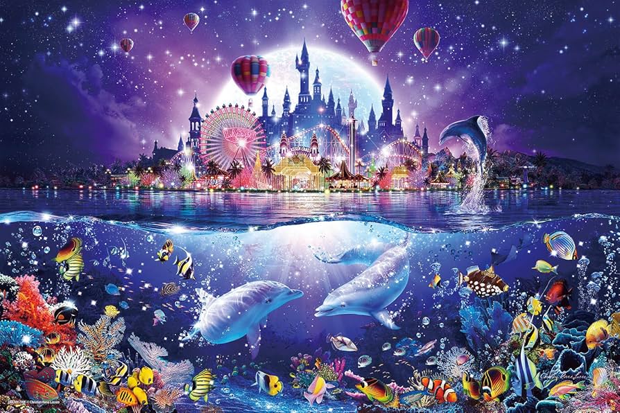 Amazon | 1000ピース 光るジグソーパズル めざせ! パズルの達人