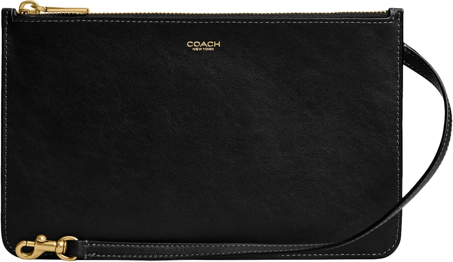 COACH Zip Pouch in Natural Grain Leather: Handbags: Amazon.com