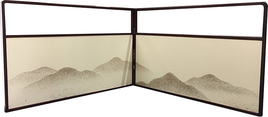 Amazon｜茶道具 風炉先屏風 1尺8寸 腰風炉先 裏遠山 女桑縁 茶道 茶室