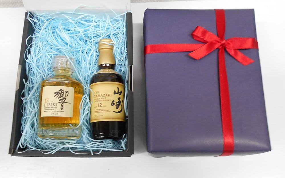 Amazon.co.jp: ギフトラッピング 付きサントリーウイスキーミニチュア
