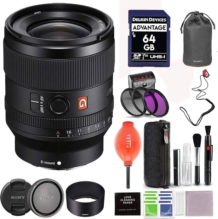 Amazon.com : Sony FE 35mm f/1.4 GM Lens (SEL35F14GM) Bundle with