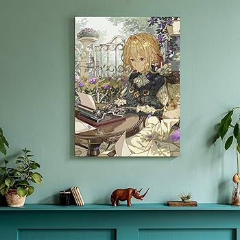 Amazon.co.jp: ヴァイオレットエヴァーガーデン イラスト 掛け絵