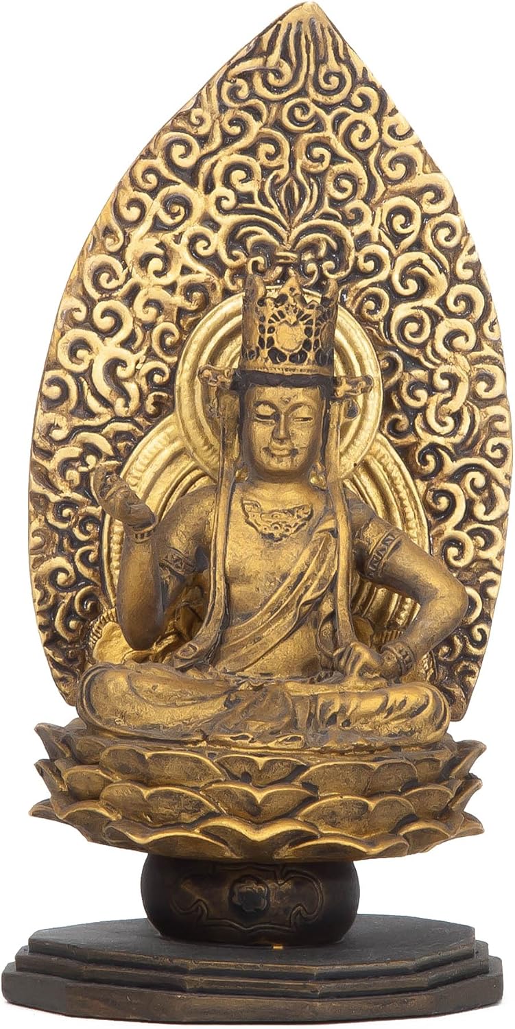 ◇チベット密教法具 法螺貝（シャンカ）パドマサンババ(グル