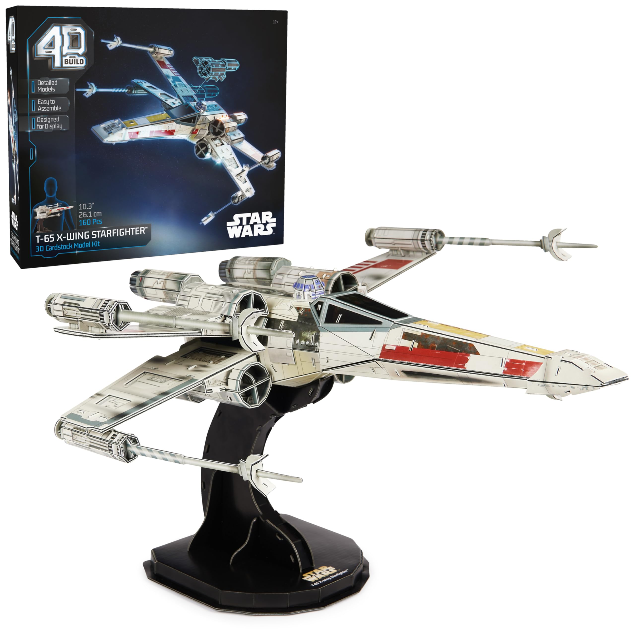 Amazon.com: 4D Build, Star Wars T-65 X-Wing Starfighter 3D Model