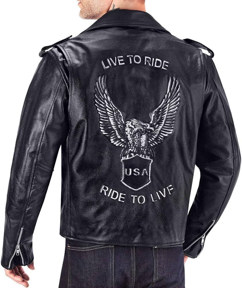 Blue eagle leather single riders