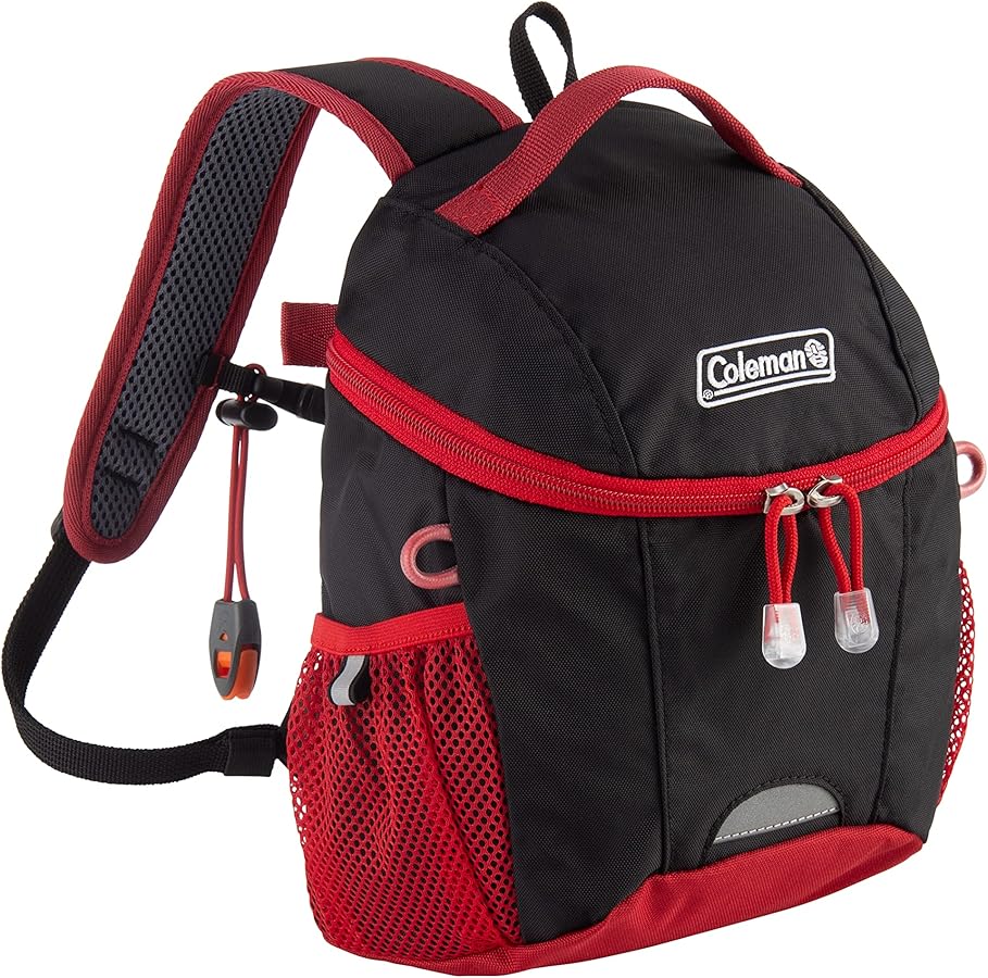 Amazon | [コールマン] リュック プチ(ブラック/レッド) | リュックサック