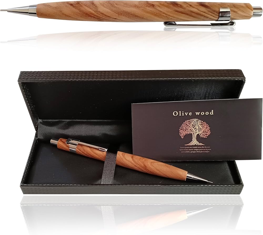 Amazon.co.jp: 96cocoon 木軸シャーペン 木製シャーペン 天然木