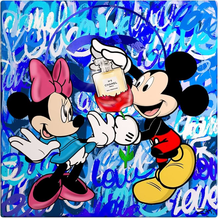 Amazon.co.jp: ミッキー ミニー アートパネル 1枚 飾り絵 漫画 落書き