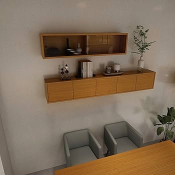 Amazon｜arne ウォールラック 壁掛け 収納 棚 ウォールシェルフ ガラス