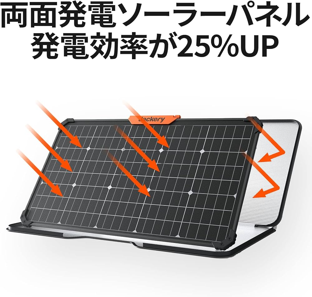 Amazon | Jackery SolarSaga 80 ソーラーパネル 両面発電 太陽光パネル