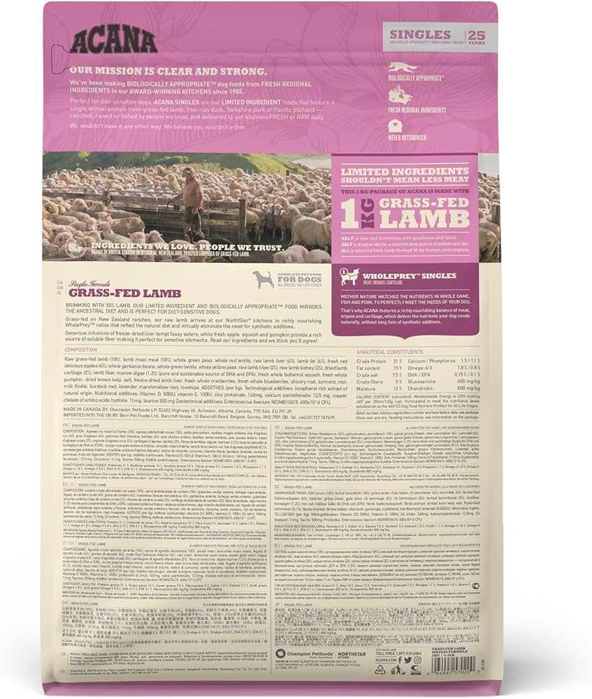 Amazon.co.jp: ACANA (アカナ) ドッグフード グラスフェッドラム [国内
