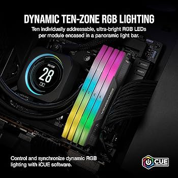 CORSAIR VENGEANCE RGB DDR5 32GB (2x16GB) DDR5 6000MHz CL36 AMD