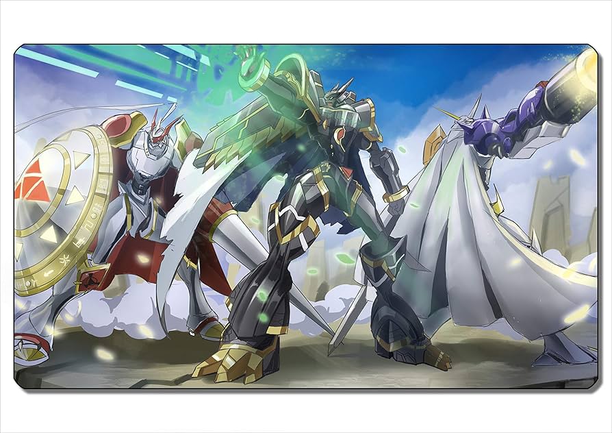 Amazon | ○プレイマット マウスパット TCG万能 デジモン ☆『アルファ