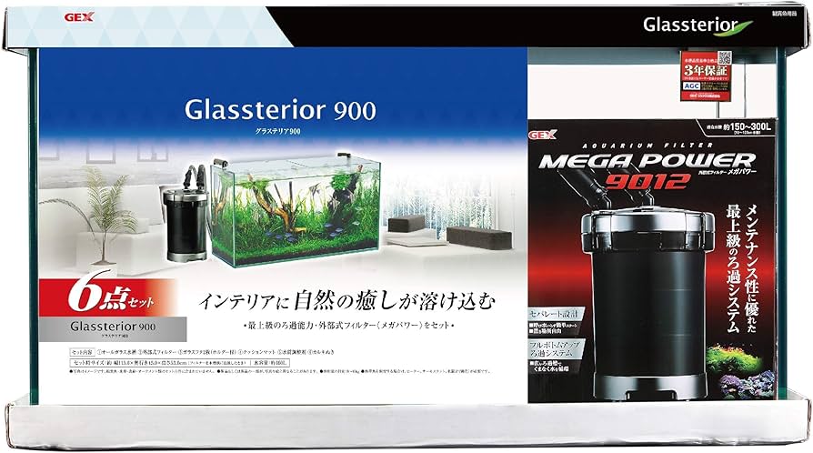 Amazon | ジェックス GEX AQUARIUM グラステリア900 6点セット