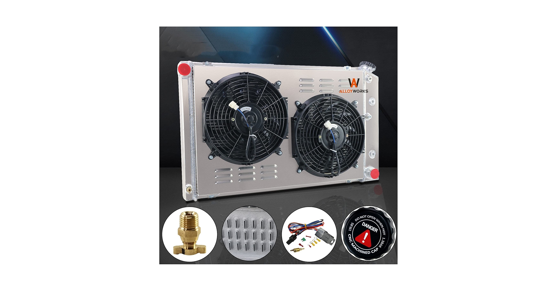 t*a様 ALLOYWORKS 3列 オールアルミラジエーター 87-06 ジー t*a様