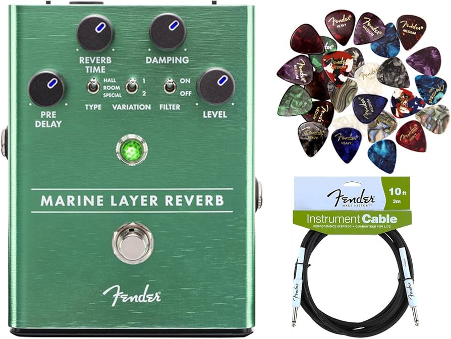 Amazon.com: Fender Marine Layer Reverb Pedal Bundle with