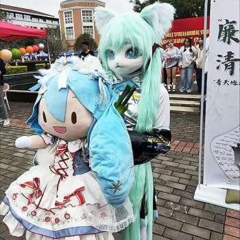 Amazon.co.jp: 着ぐるみアニメキャラクターマスク、毛皮のような動物