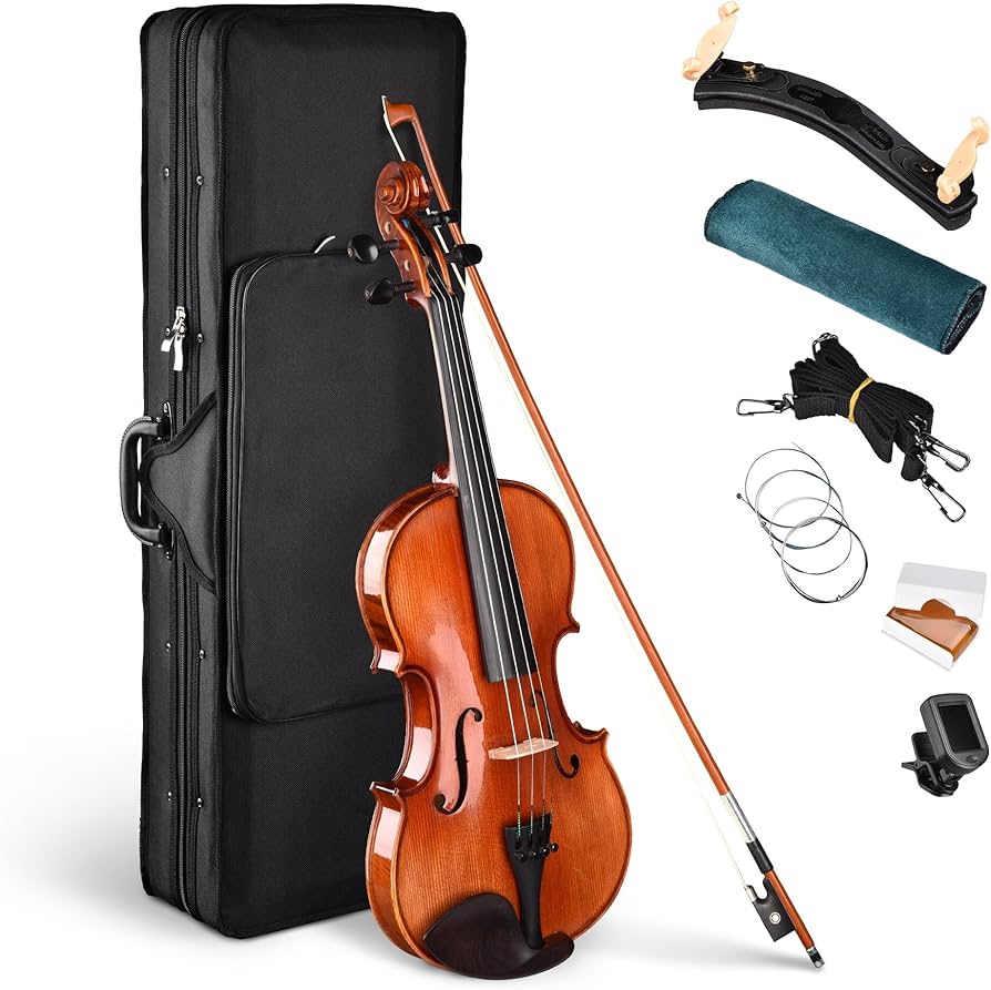 Amazon.com: AW Solid Wood Violin 4/4 Full Set Fiddle Beginner