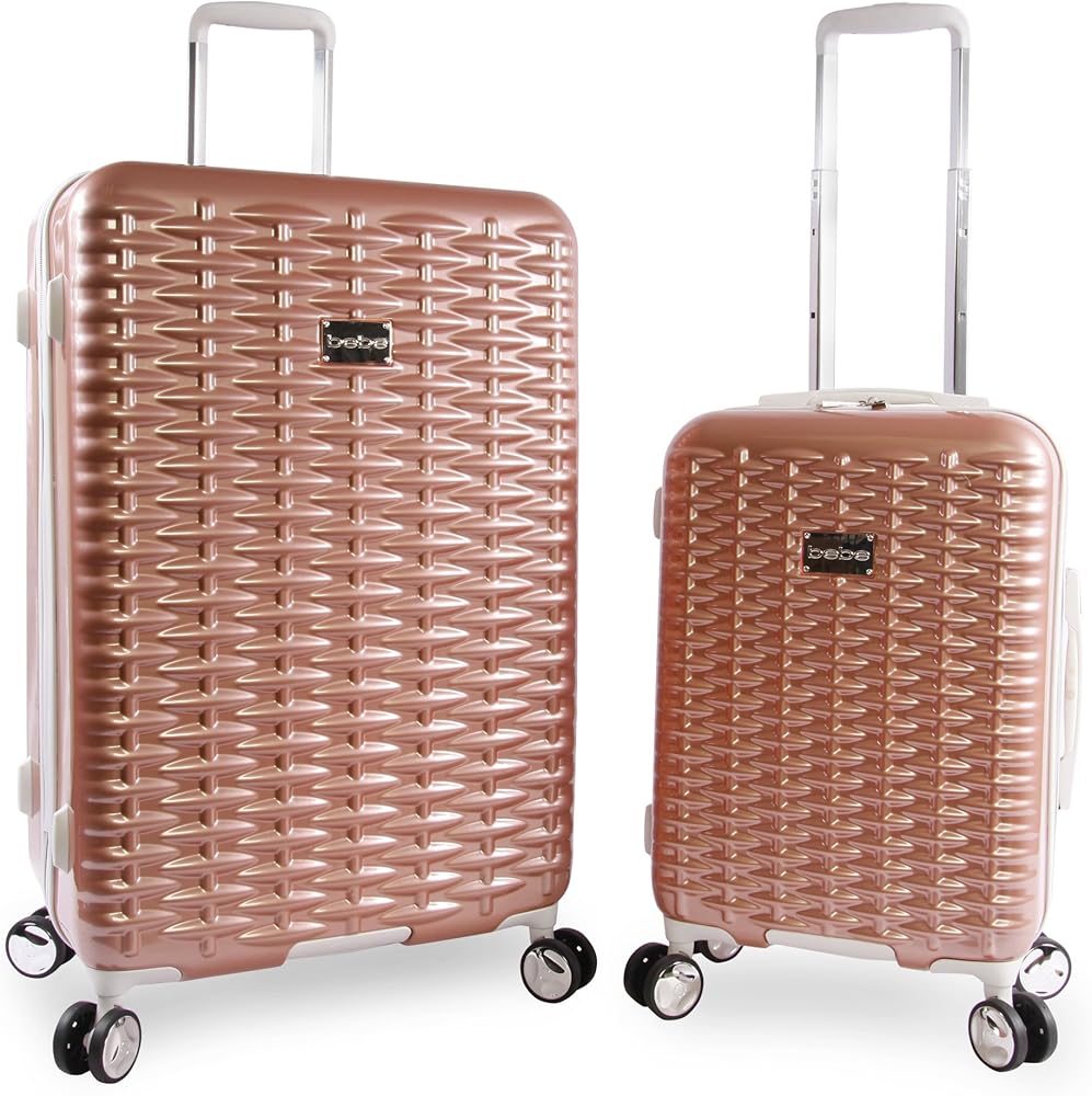 Amazon.com | BEBE Lydia 2 Piece Set Suitcase With Spinner Wheels